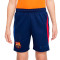 Pantalón corto FC Barcelona Training 2021-2022 Niño Blue Void-University Red-Vivid Orange