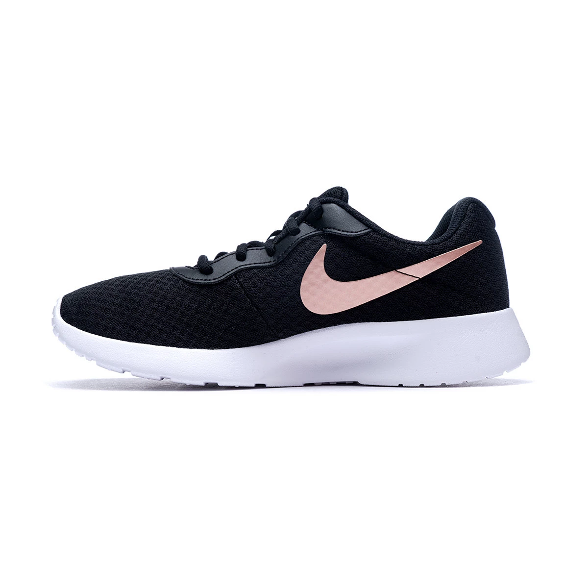 Trainers Nike Tanjun Mujer Black Metallic Red Bronce Barely Volt White Futbol Emotion