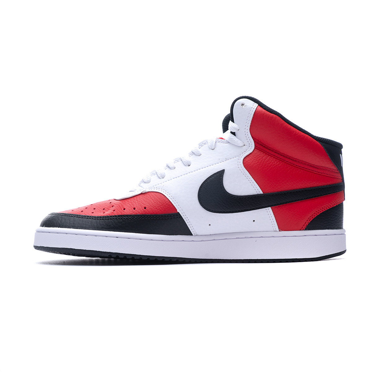 nike court vision high black and red