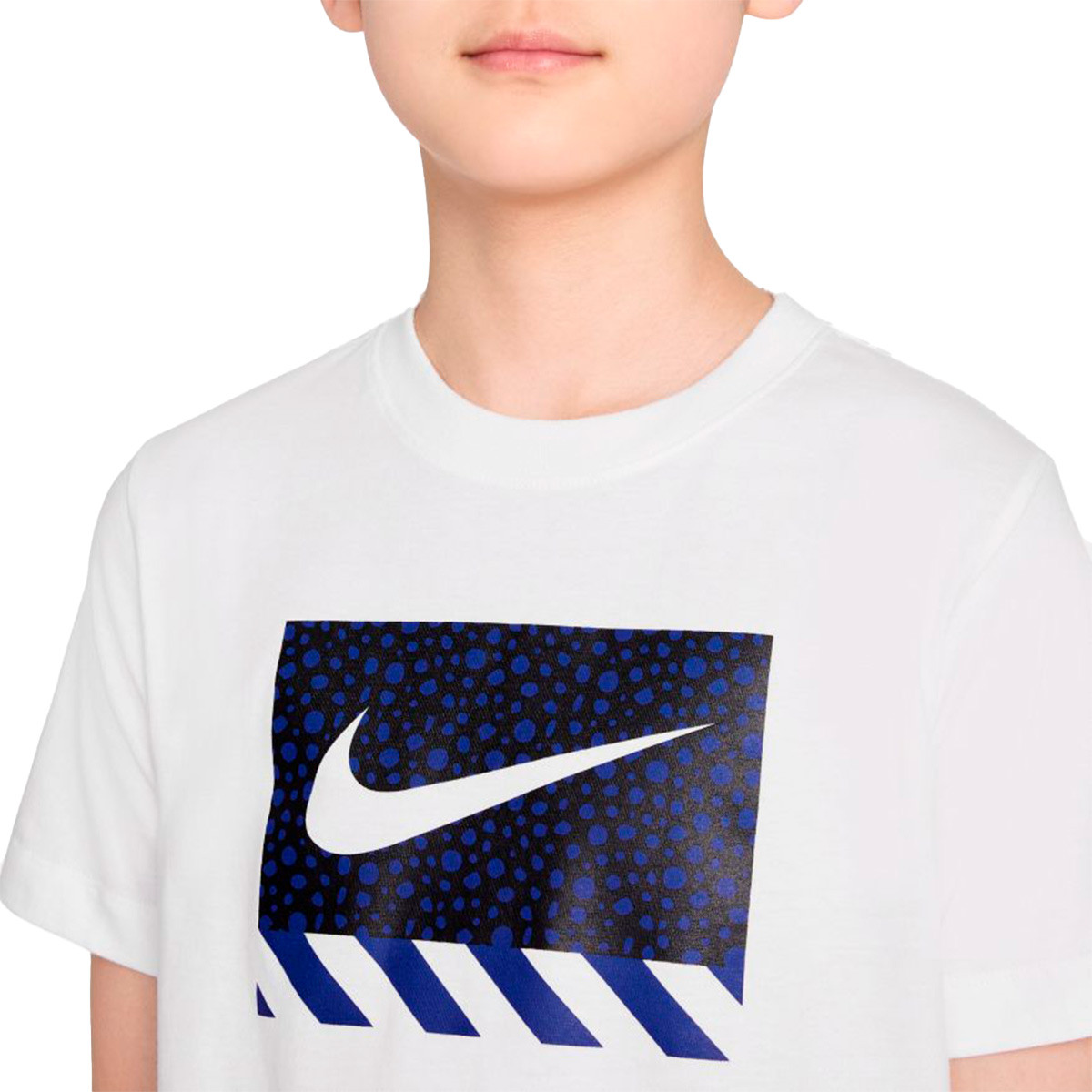 Hervir Plata País Camiseta Nike Sportswear Core Brandmark 2 Niño White - Fútbol Emotion