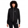 Sportswear Full-Zip Hoodie Bb Fleece Print Mujer Black