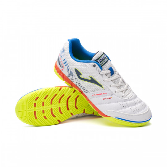 Zapatilla de Fútbol sala Joma Mundial Blanco-Royal - Fútbol Emotion