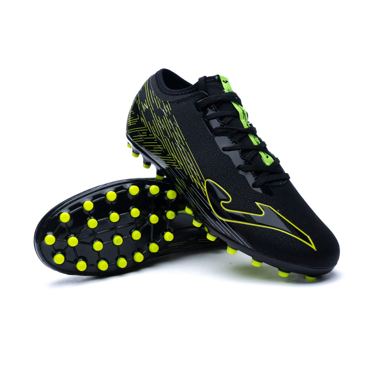 Football Boots Joma Super Copa AG Black-Yellow - Emotion