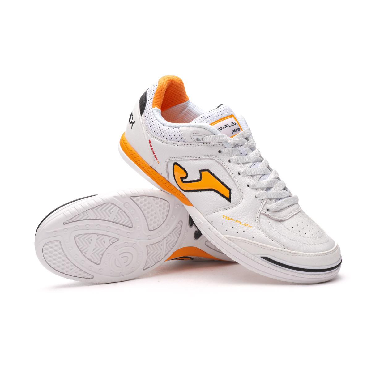 Indoor boots Top Flex White-Orange - Fútbol Emotion