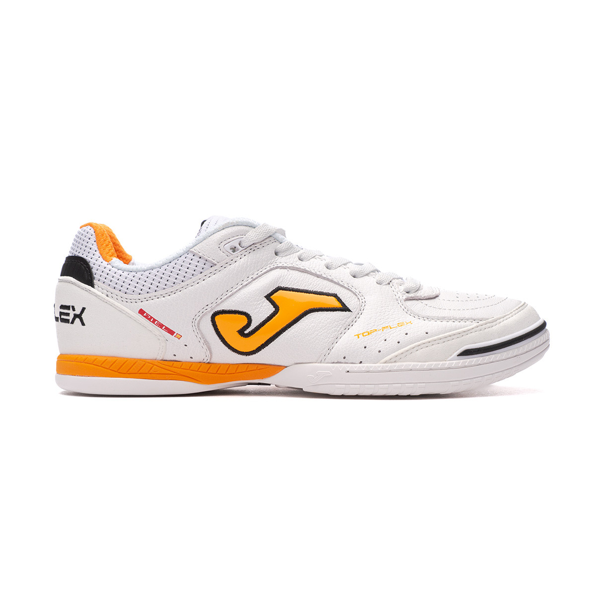 Zapatilla de Fútbol sala Joma Top Flex Blanco-Naranja - Fútbol Emotion