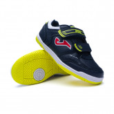 Futsal Shoes Kids Top Flex Adhesive Strap Navy Blue
