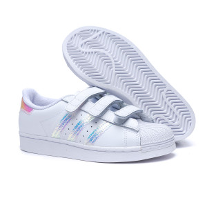 Zapatilla Superstar White- White Fútbol Emotion