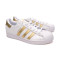 Zapatilla Superstar Mujer White-Metallic Gold