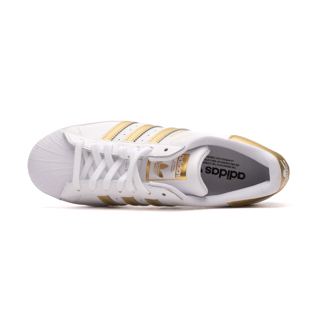 Zapatilla adidas Mujer White-Metallic Gold - Fútbol Emotion