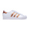 Zapatilla Superstar Mujer White-Copper Metallic