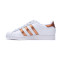 Zapatilla Superstar Mujer White-Copper Metallic