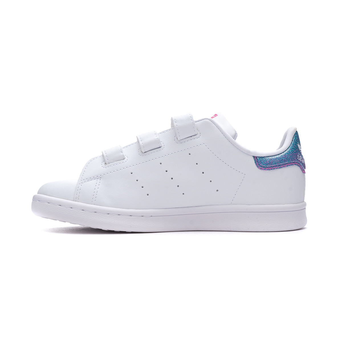 Sapatilha adidas Stan Smith CF Preescolar White Purple F tbol
