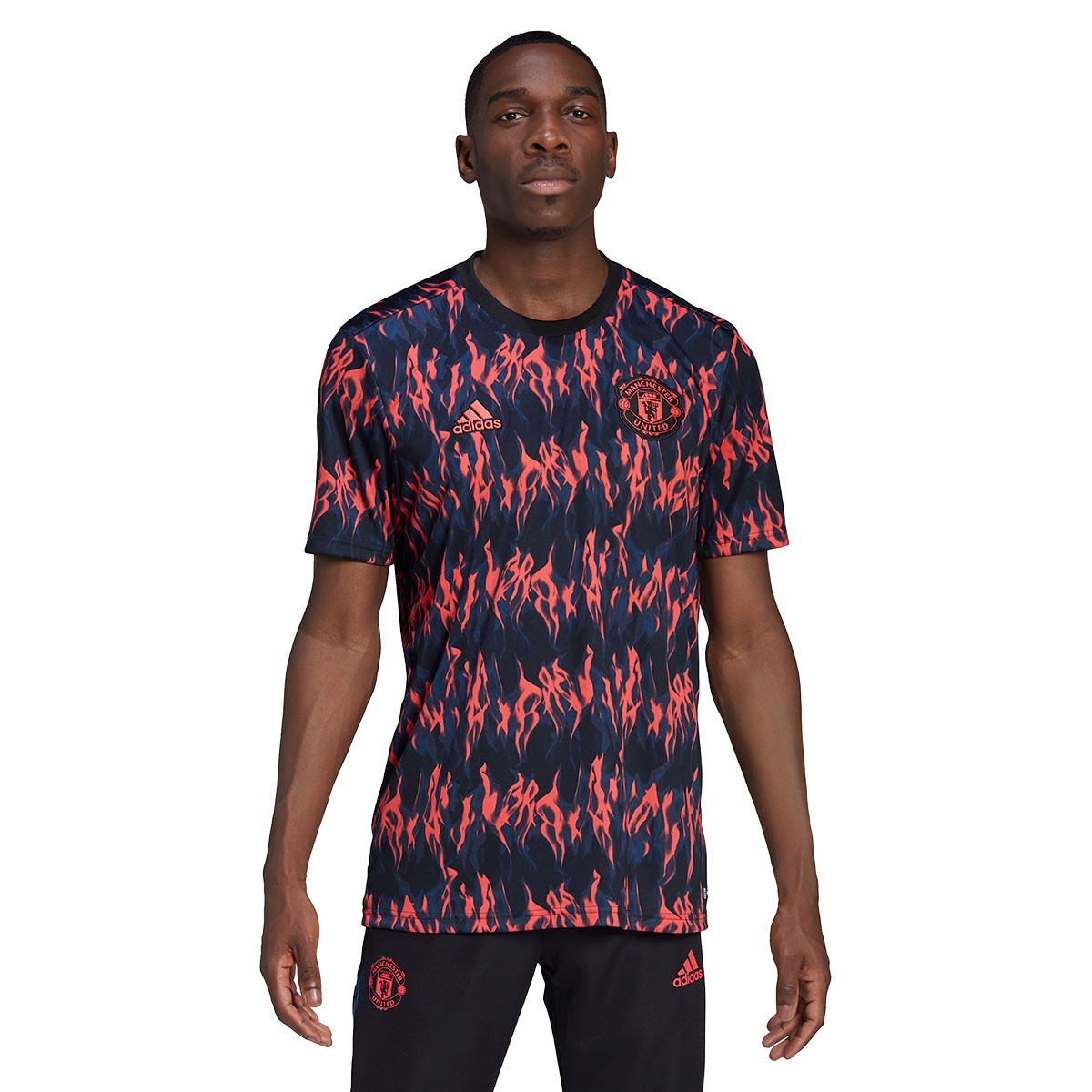 adidas red manchester united fc jersey