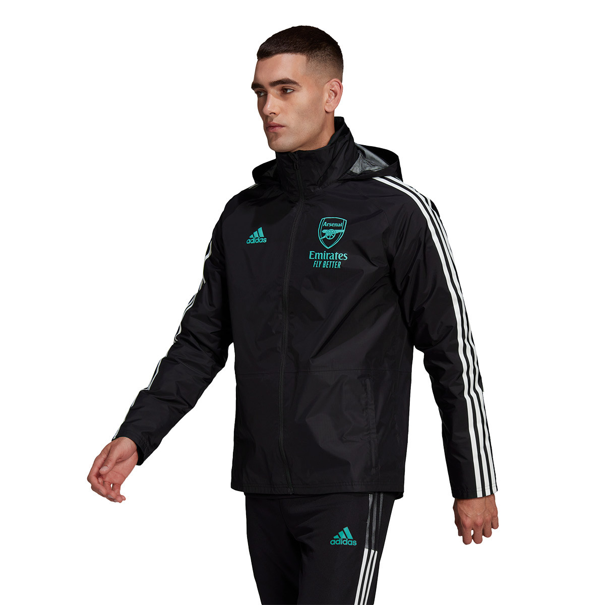 adidas arsenal jacket black