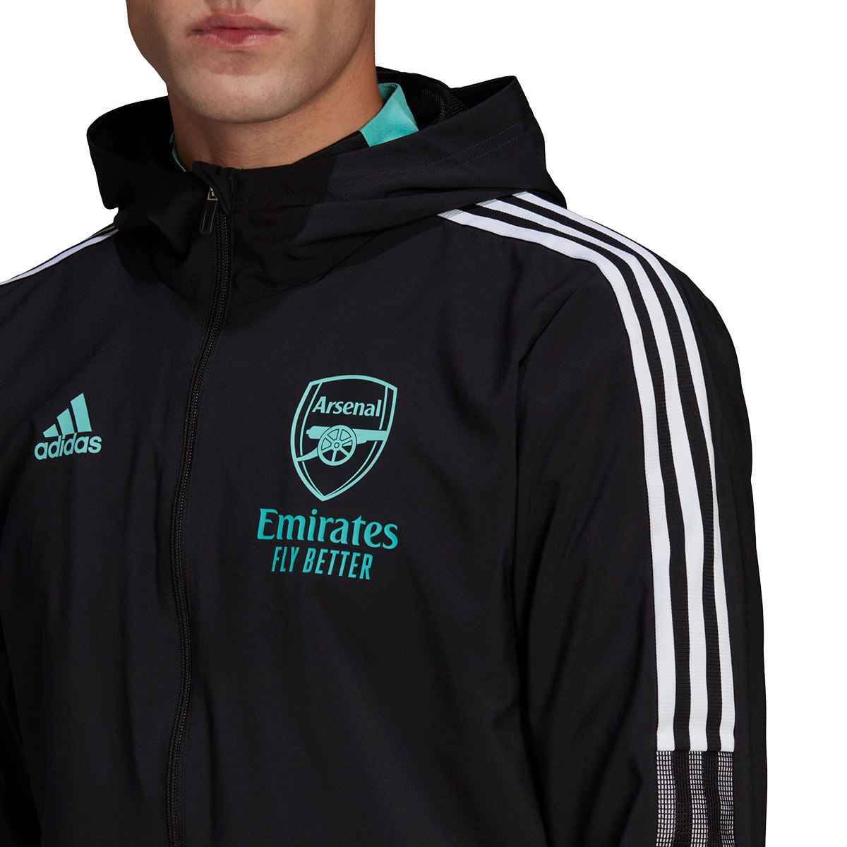 adidas arsenal jacket black