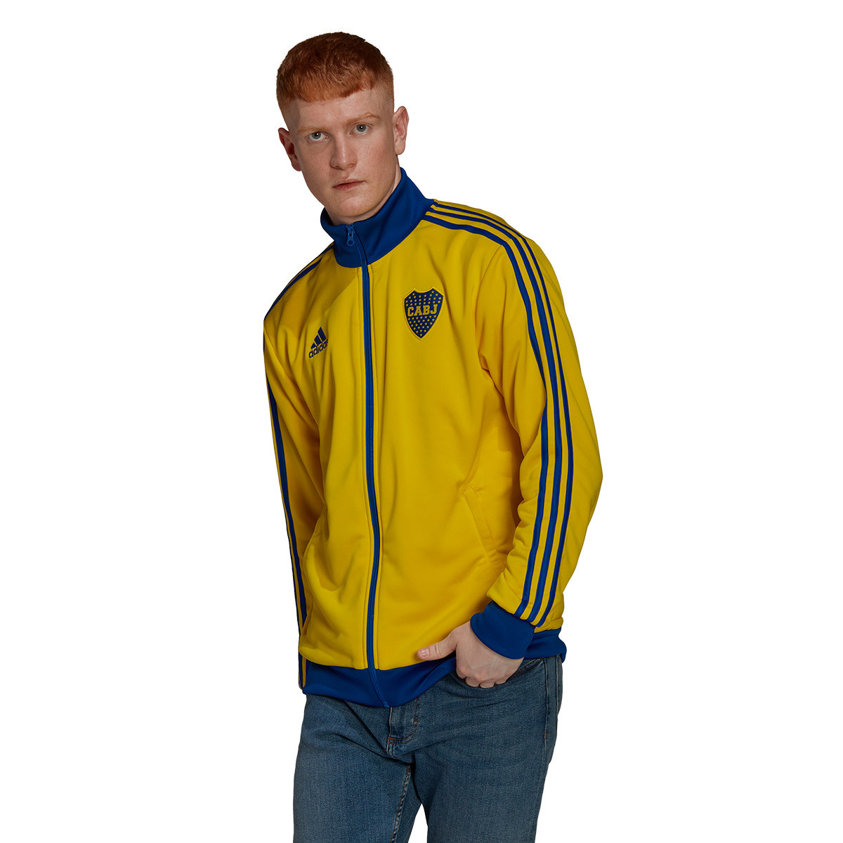 Chamarra adidas CA Boca Juniors Fanswear 2022-2023 Yellow - Fútbol Emotion