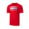 Camiseta UA Team Issue Wordmark Red-Steel