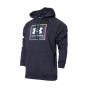 UA Rival Fleece Graphic Hoodie Crno-bijelo