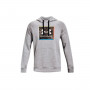 UA Rival Fleece Graphic Hoodie Modno siva svijetlo vrijesak-crna