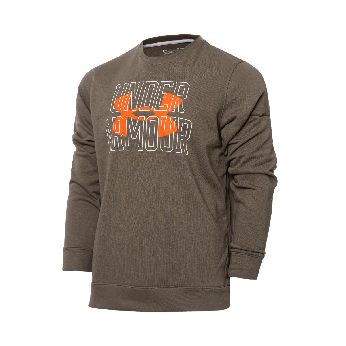 Sudadera Under Armour Rival Terry Logo Crew Tent-Team Orange - Fútbol  Emotion
