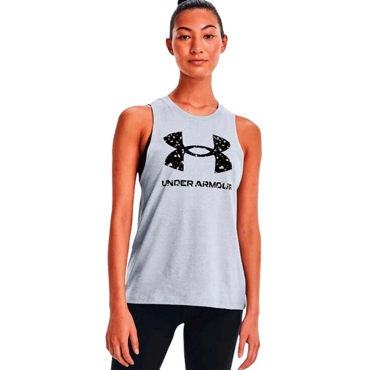 Top Under Armour UA Live Sportstyle Graphic Mulher Mod Gray Light