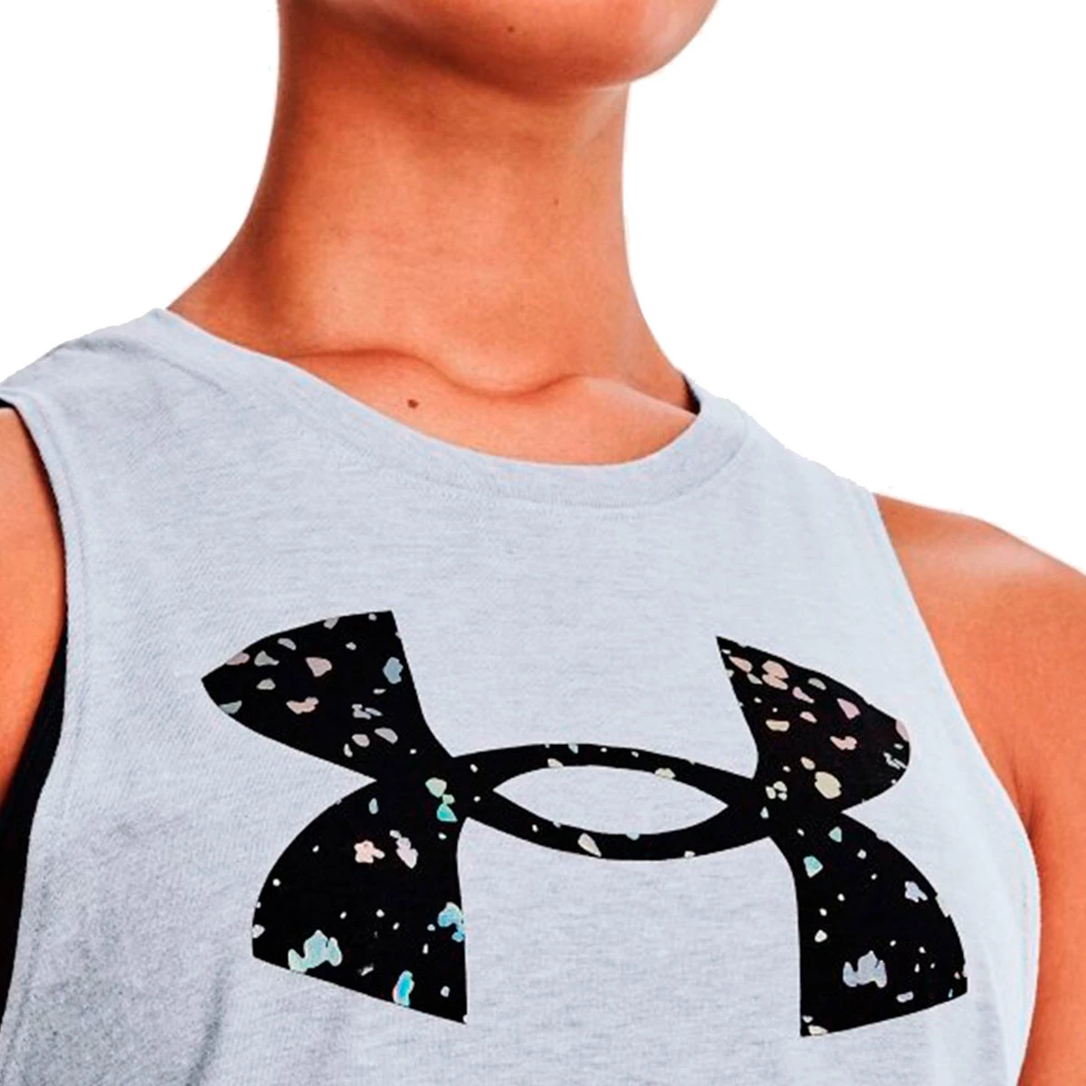 Top Under Armour UA Live Sportstyle Graphic Mulher Mod Gray Light