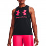 UA Live Sportstyle Graphic Mujer Crna-Penta Pink