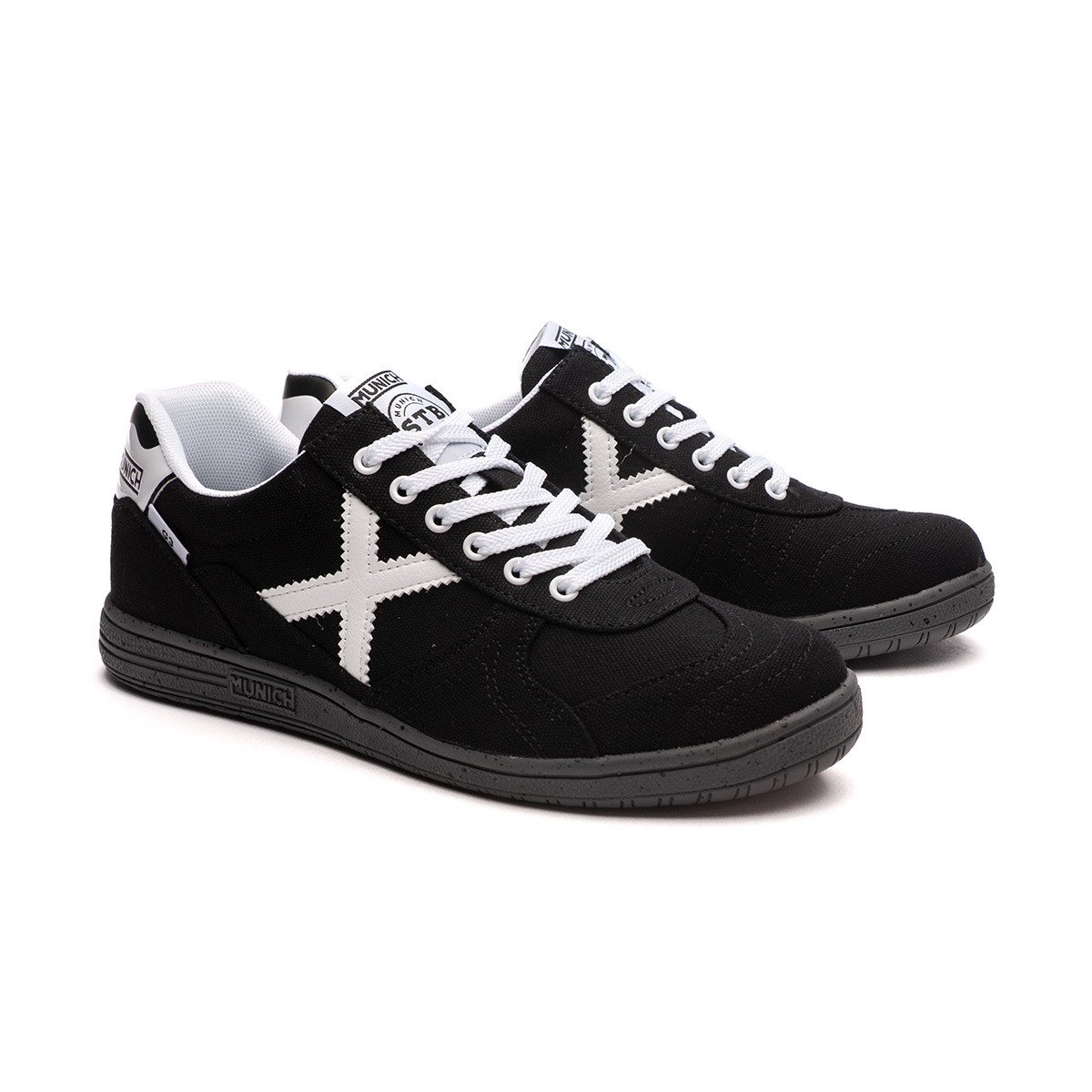 Zapatilla Munich G3 Canvas Black - Fútbol Emotion