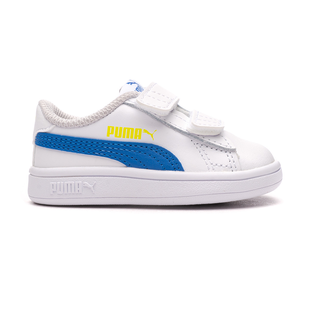 Trainers Puma Puma Smash V2 L Cinta Adhesiva White-Victoria Blue - Fútbol Emotion