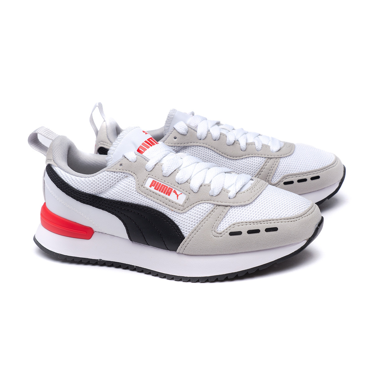 Puma R78 Niño Puma White-Puma Black-High Risk Red - Fútbol Emotion