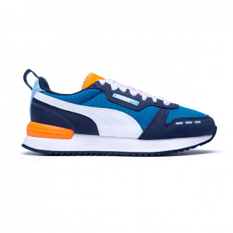 puma white and orange trainers