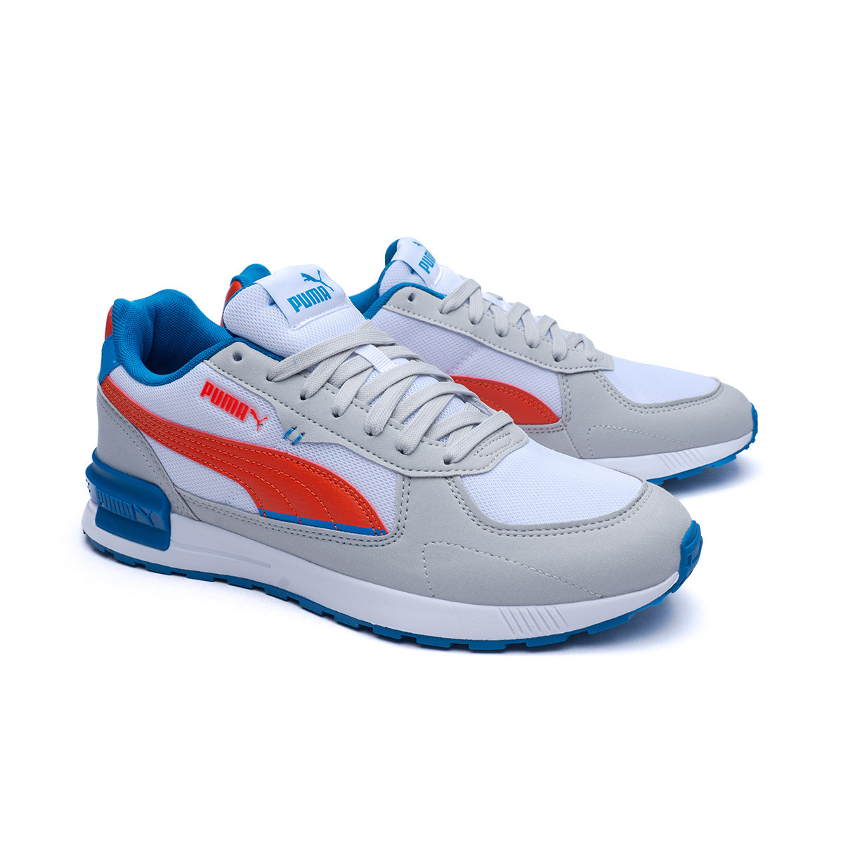 Sneaker Puma Graviton Puma White-Cherry Tomato-Gray Violet-Mykonos - Fútbol  Emotion