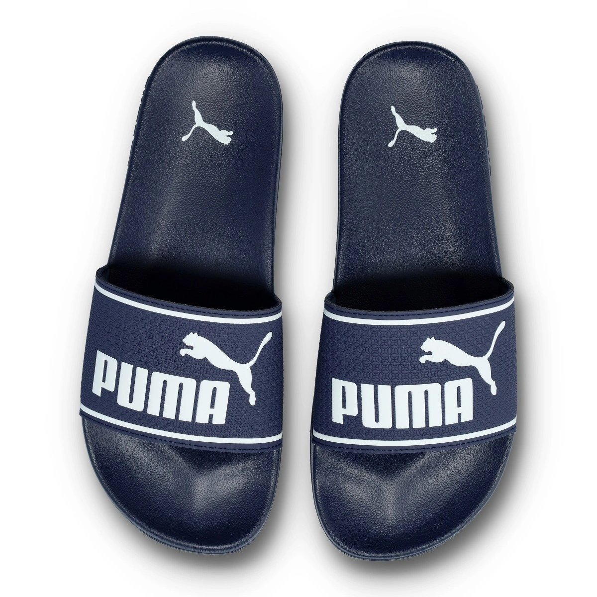 Puma - Claquettes Leadcat 2.0, Unisex, Peacoat-White, 10 UK