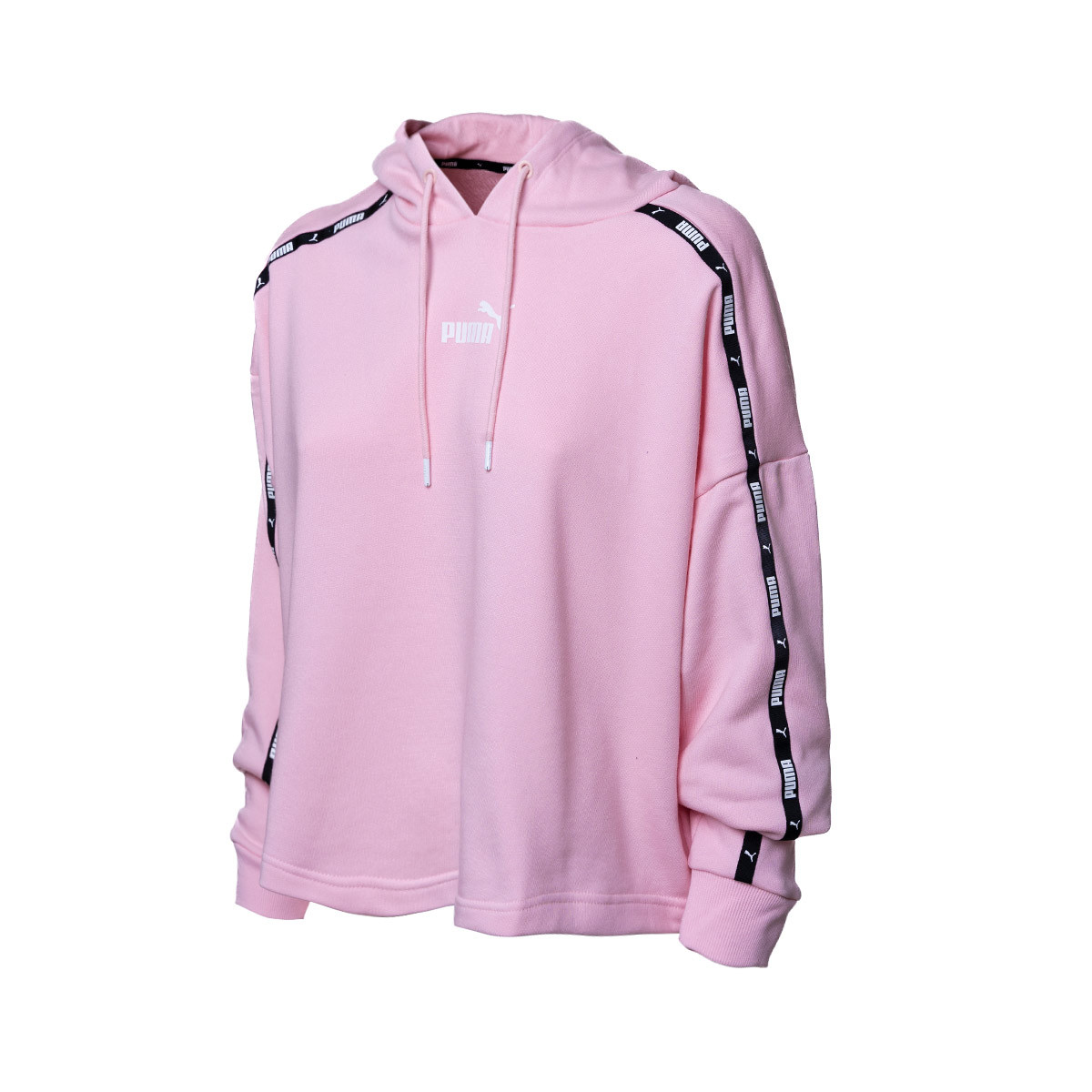 fenómeno empieza la acción Las bacterias Sudadera Puma Power Tape Cropped Hoodie TR Chalk Pink - Fútbol Emotion