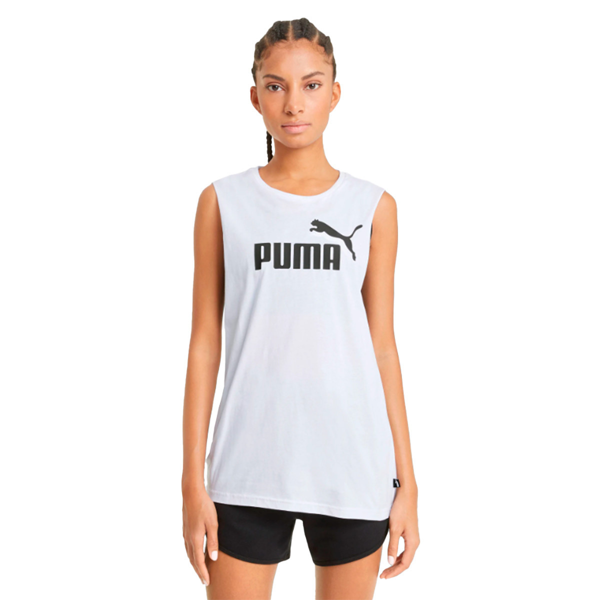 puma white tank top