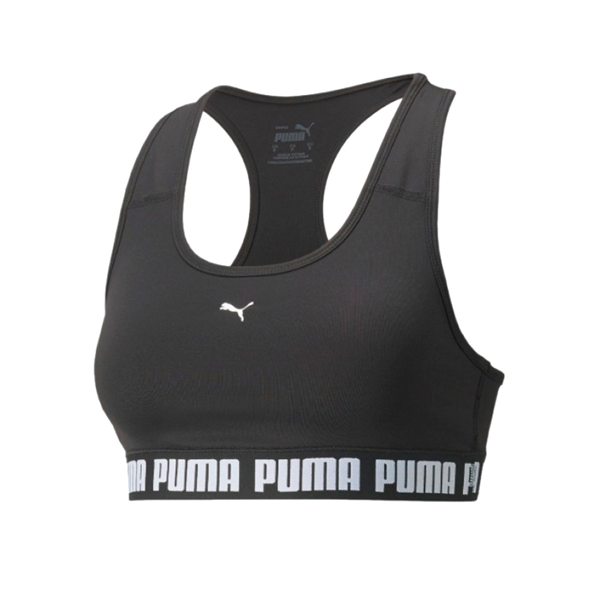 Rápido Impotencia Salvaje Sujetador Puma Mid Impact Strong Mujer Puma Black - Fútbol Emotion