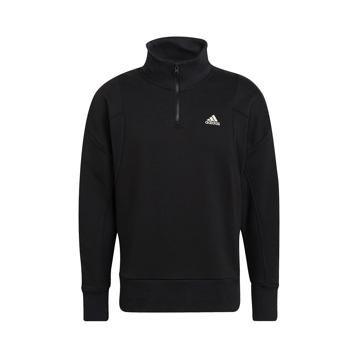 adidas black quarter zip