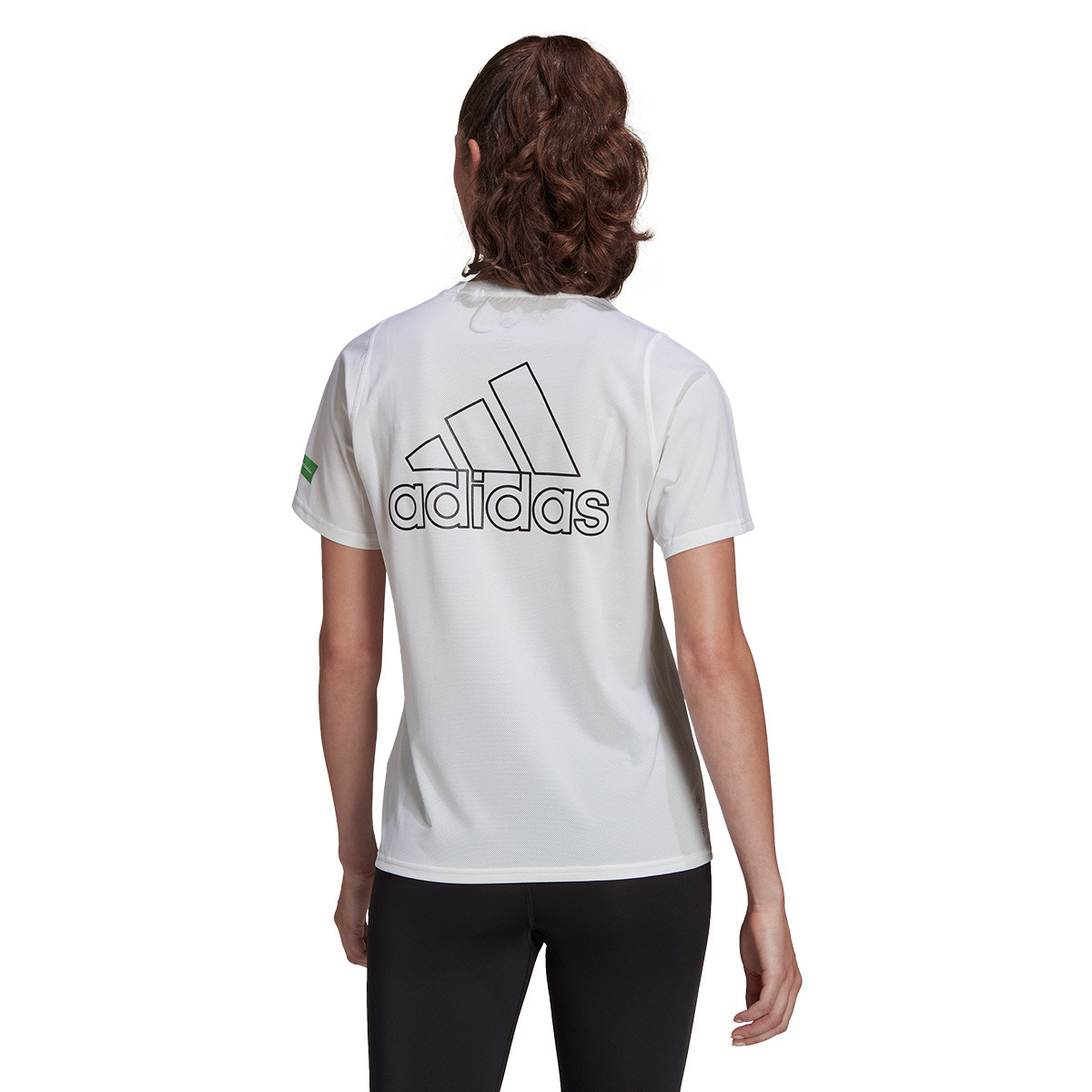 S t Elevado lado Camiseta adidas Marimekko Running FZ Mujer White - Fútbol Emotion