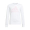 Sudadera Big Logo Niña White-Clear Pink