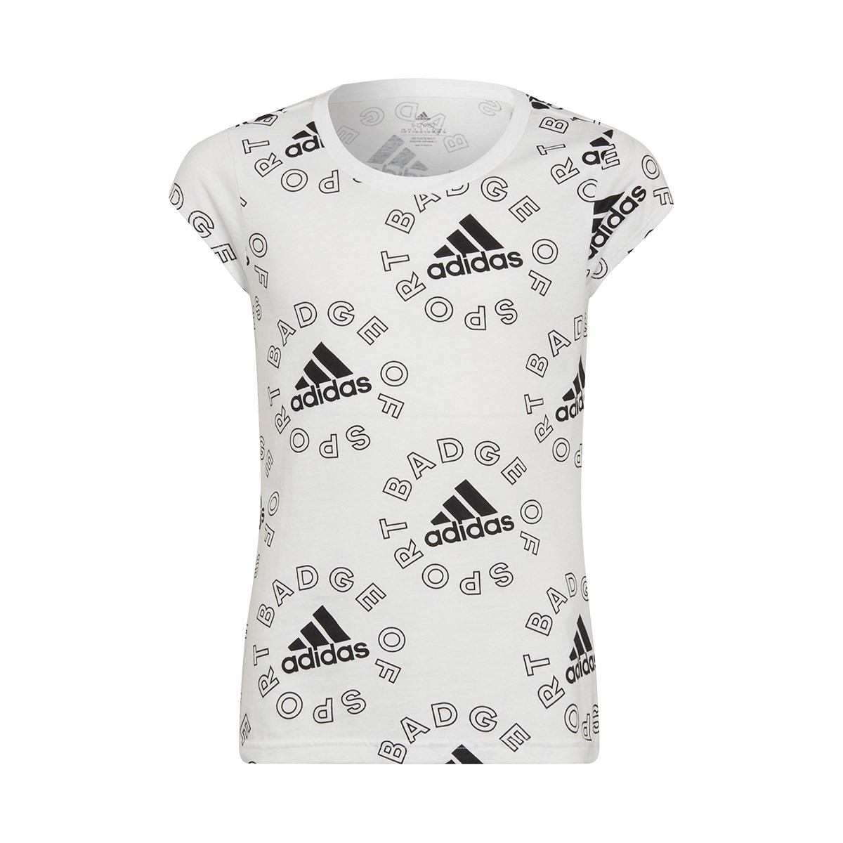 Camiseta adidas Logo Essential Niña White-Black - Fútbol Emotion