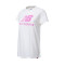 Camiseta Essentials Stacked Logo Mujer Sea Salt