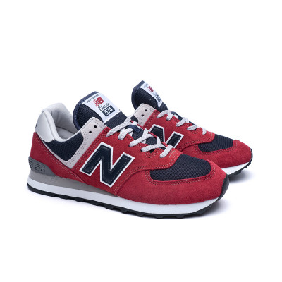 red and grey new balance 574