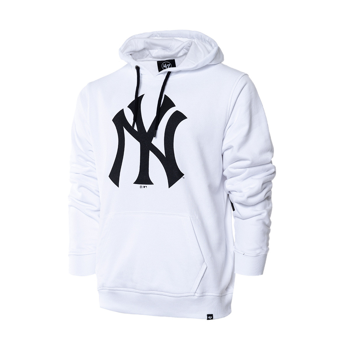Sweatshirt 47 Brand MLB New York Yanswees ImPrint '47 Helix Pullover Hood  White Wash - Fútbol Emotion