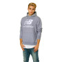Essentials Stacked Logo Pullover Hoodie Sivo-Crna