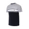 Camiseta BurbaNSW Blocked FZ Niño Light Grey Melange-Black Beauty-Bright White