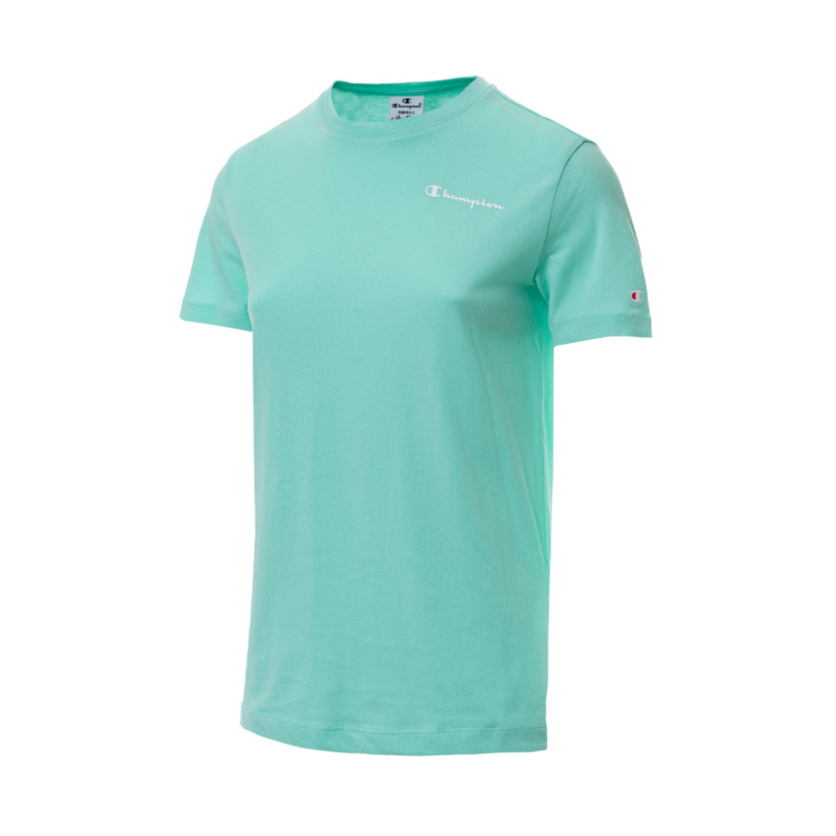 Playera Champion Crewneck Mujer American Logo Small Green - Fútbol Emotion