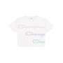 Crewneck Mujer Crop Multicolor Logo