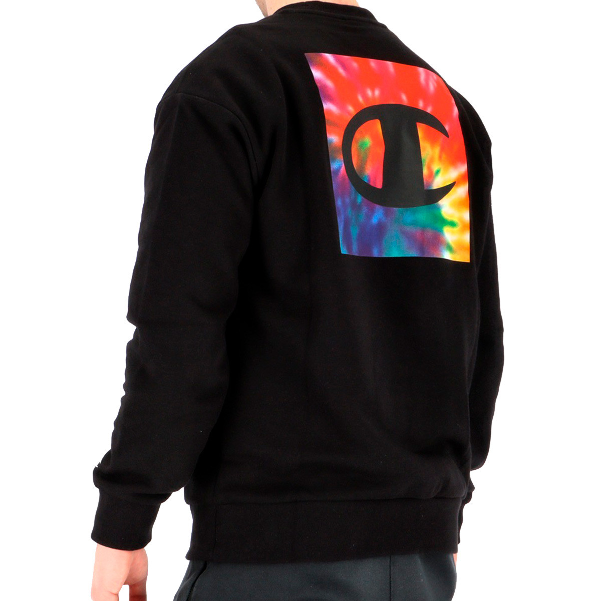 Sweatshirt Champion Crewneck Graphic Rave Multicolor Black - Fútbol Emotion