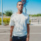 Camiseta Crewneck Tie-Dye Small Logo Beige