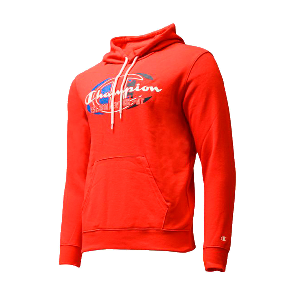 Sudadera Champion Essentials Front Champion Logo Red - Fútbol Emotion